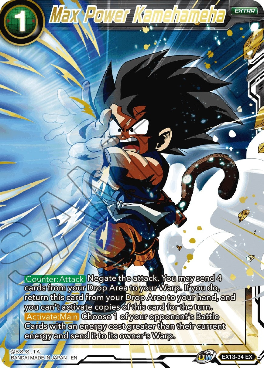 Image for Max Power Kamehameha (EX13-34) (DBS-BE13) - Dragon Ball Super: Masters