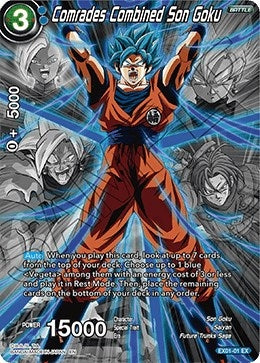 Image for Comrades Combined Son Goku (Alternate Art) (EX01-01) (DBS-BE13) - Dragon Ball Super: Masters