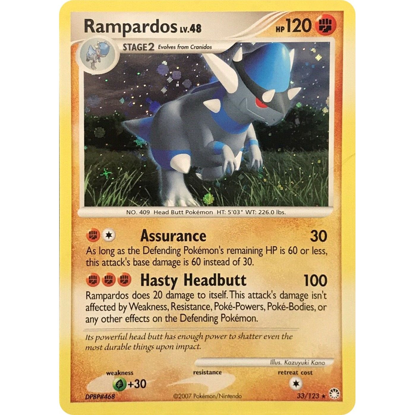 Image for Rampardos - 33/123 (Cosmos Holo) (033/123) (PR) - Pokemon