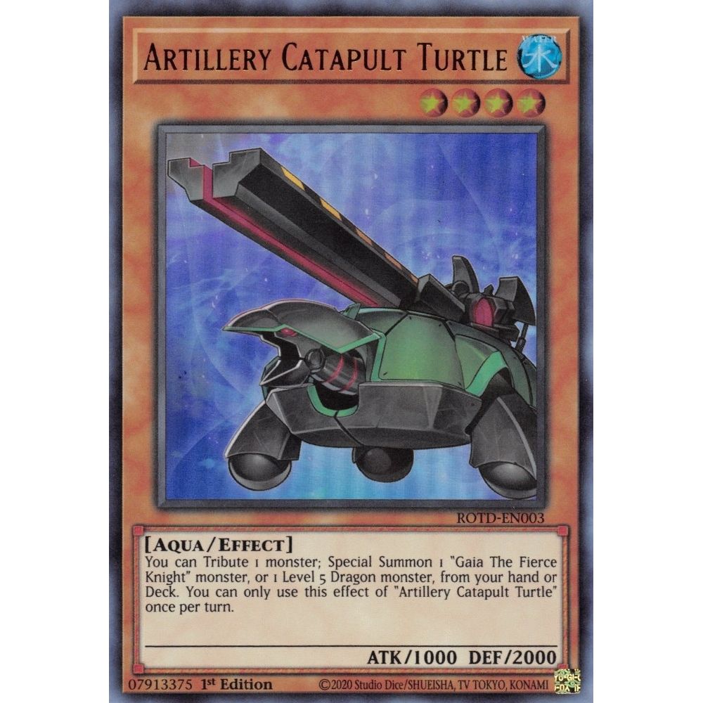 Image for Artillery Catapult Turtle (ROTD-EN003) (ROTD) - YuGiOh
