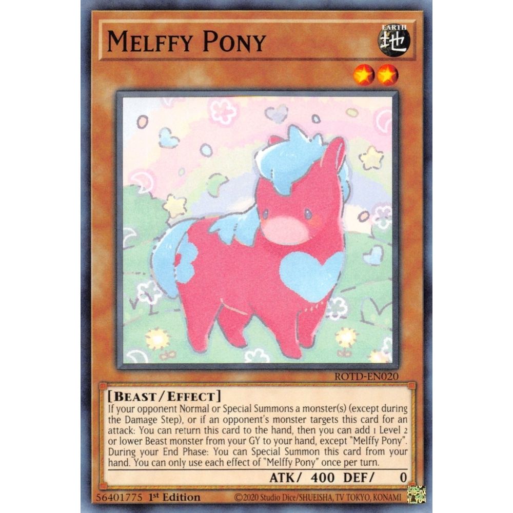 Image for Melffy Pony (ROTD-EN020) (ROTD) - YuGiOh