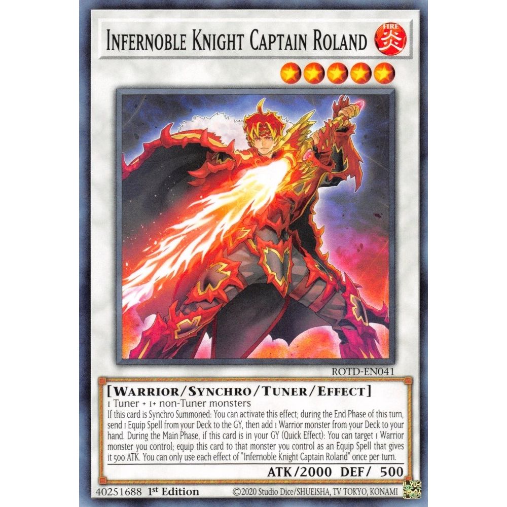 Image for Infernoble Knight Captain Roland (ROTD-EN041) (ROTD) - YuGiOh