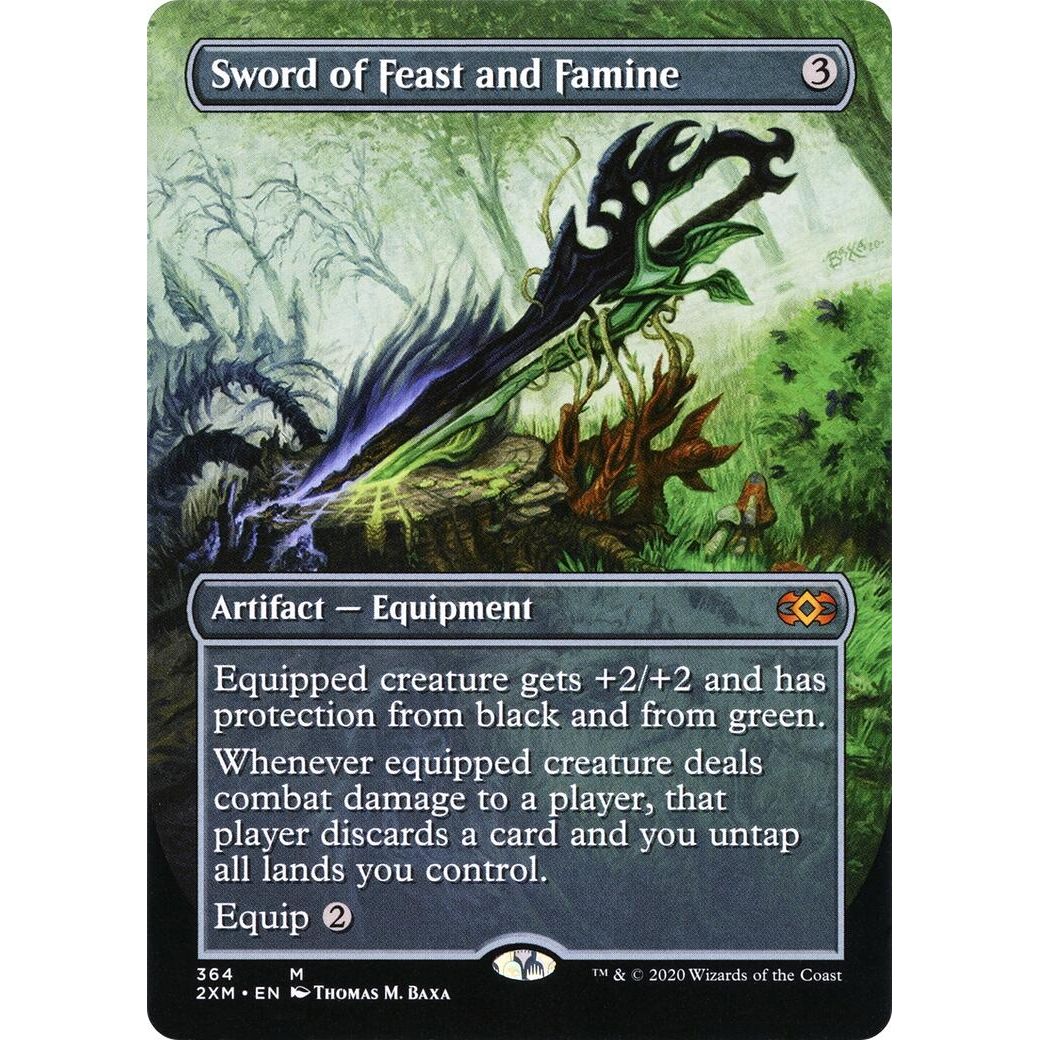 Image for Sword of Feast and Famine (Borderless) (364) (2XM) - Magic: The Gathering