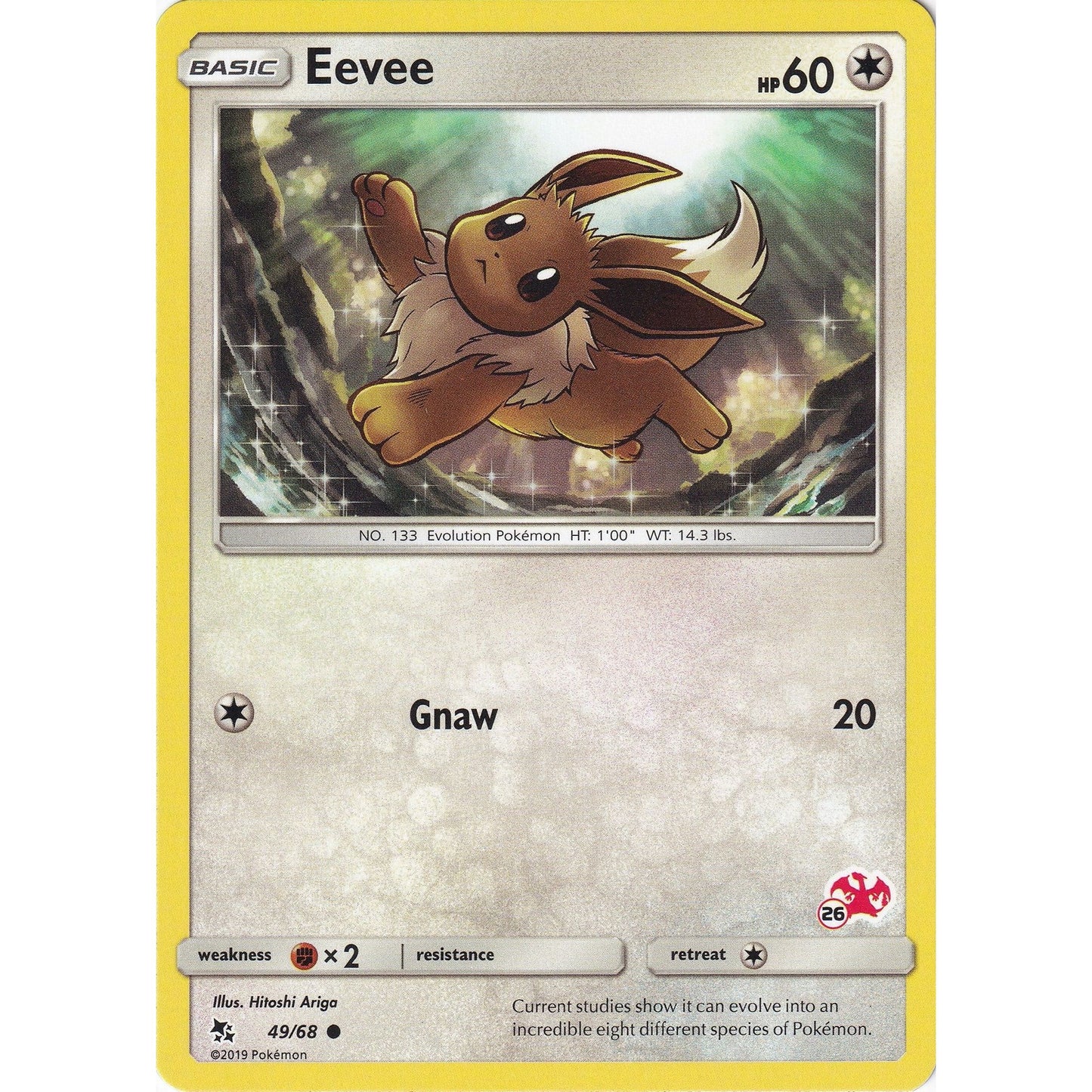 Image for Eevee - 49/68 (#26 Charizard Stamped) (049/068) (BTA) - Pokemon