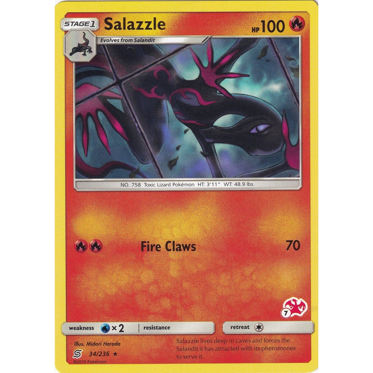 Image for Salazzle - 34/236 (#7 Charizard Stamped) (034/236) (BTA) - Pokemon