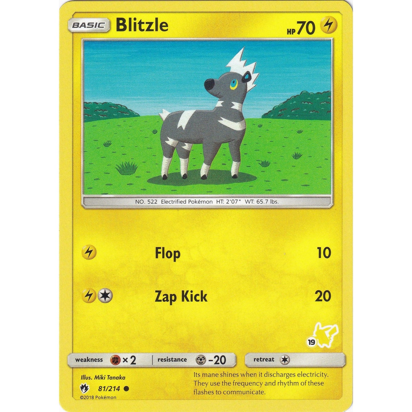 Image for Blitzle - 81/214 (#19 Pikachu Stamped) (081/214) (BTA) - Pokemon