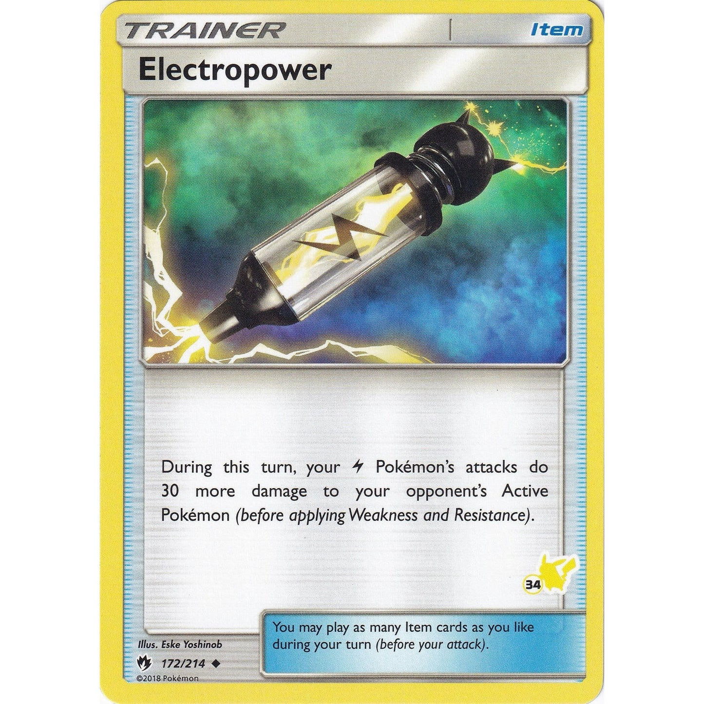 Image for Electropower - 172/214 (#34 Pikachu Stamped) (172/214) (BTA) - Pokemon