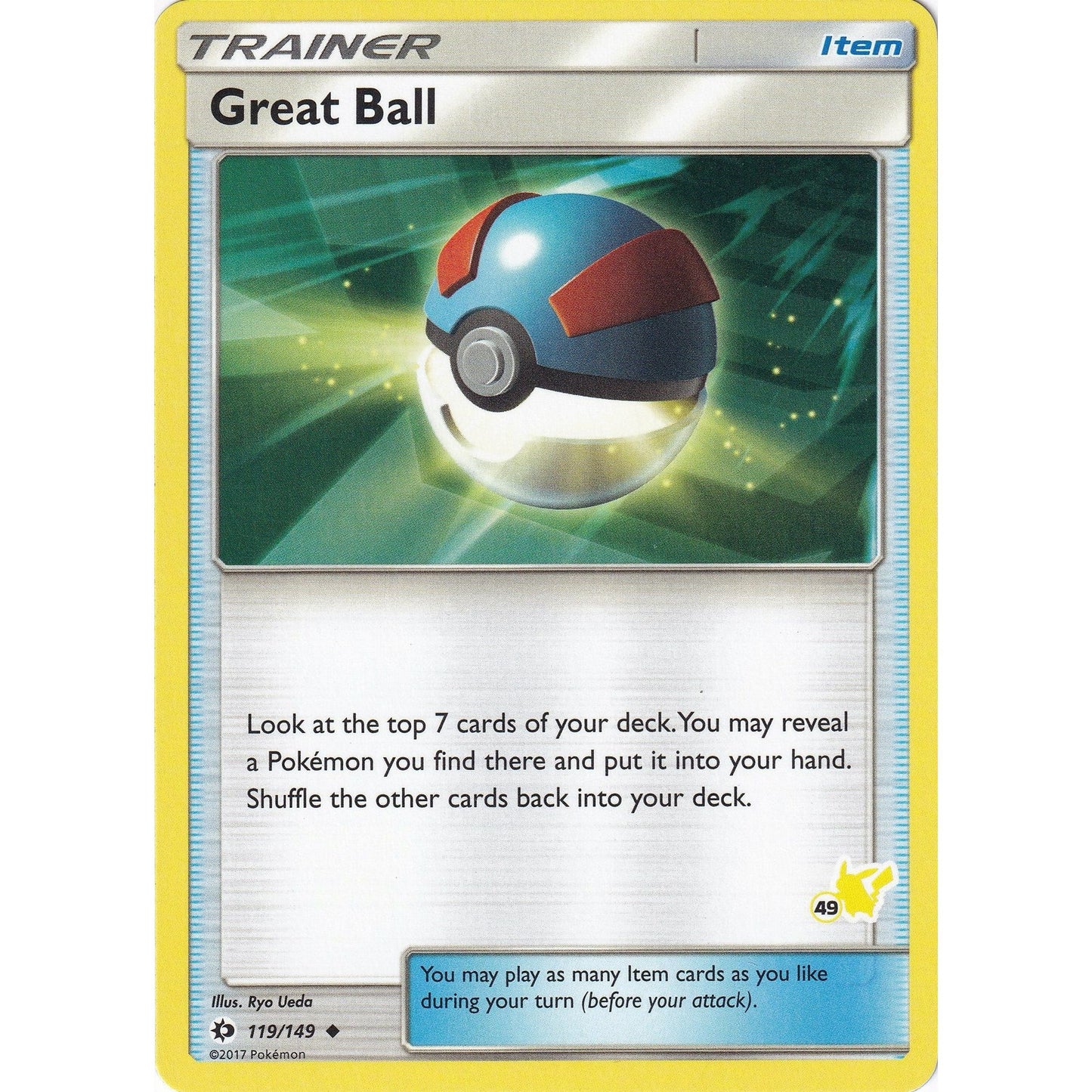 Image for Great Ball - 119/149 (#49 Pikachu Stamped) (119/149) (BTA) - Pokemon