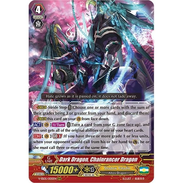 Image for Dark Dragon, Chainrancor Dragon (V-SS05/005EN) (V-SS05) - Cardfight Vanguard
