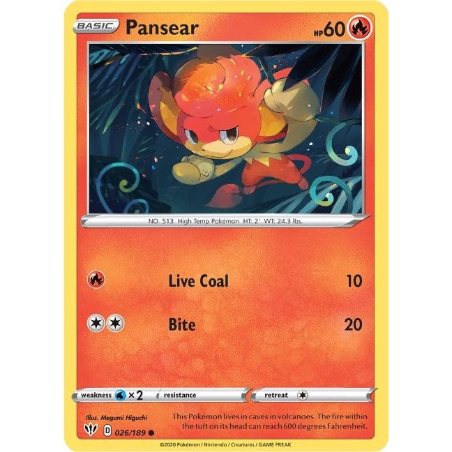 Image for Pansear (026/189) (SWSH03) - Pokemon