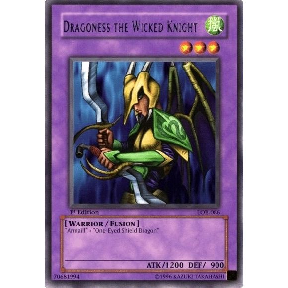 Image for Dragoness the Wicked Knight (LOB-086) (LOB) - YuGiOh