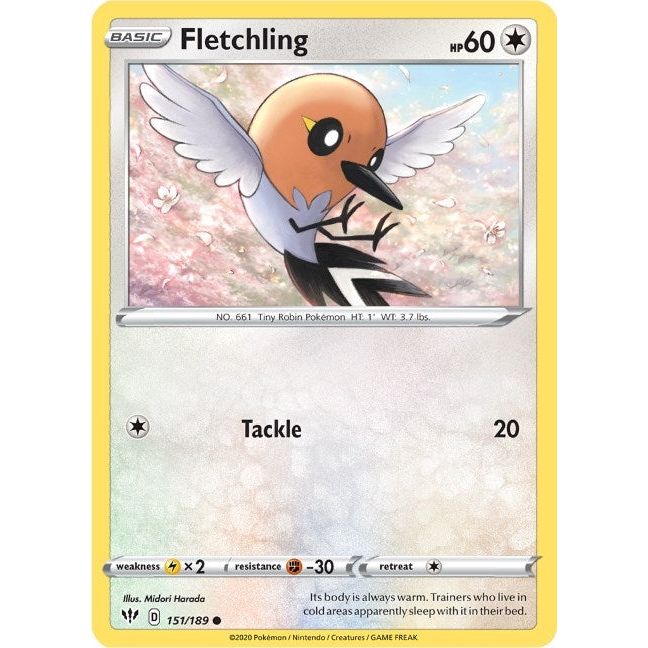 Image for Fletchling (151/189) (SWSH03) - Pokemon