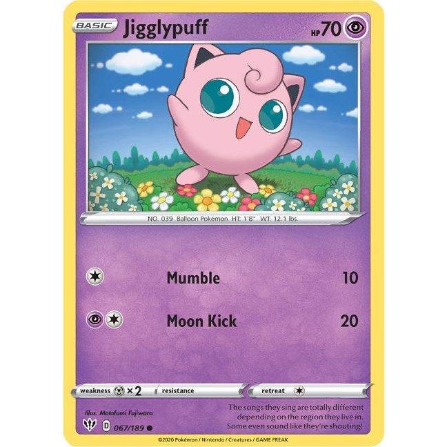 Image for Jigglypuff (067/189) (SWSH03) - Pokemon
