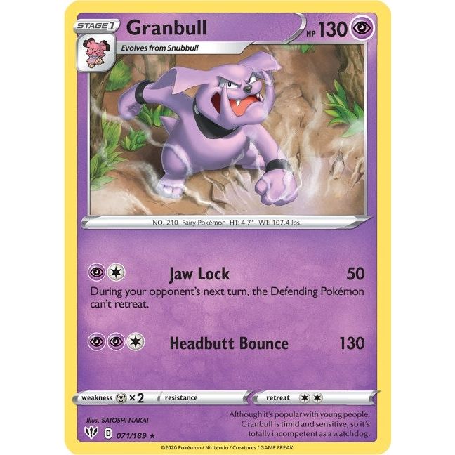 Image for Granbull (071/189) (SWSH03) - Pokemon