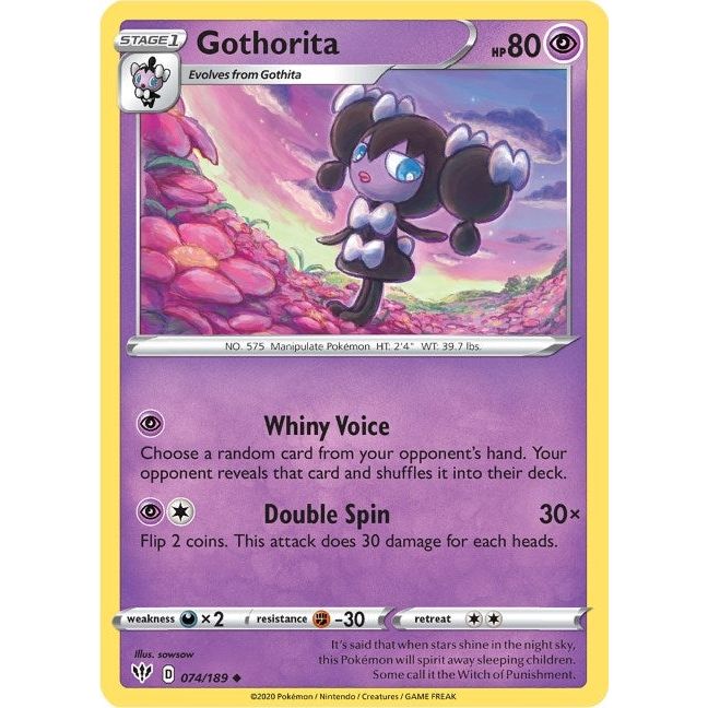 Image for Gothorita (074/189) (SWSH03) - Pokemon