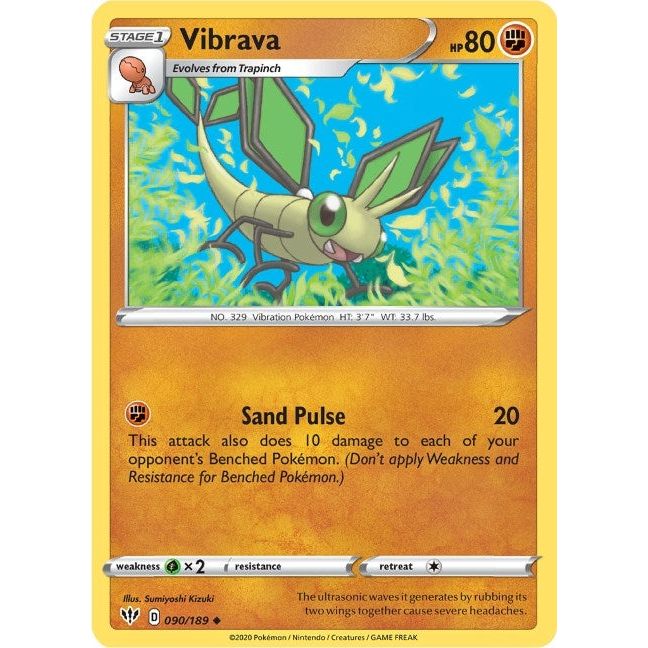 Image for Vibrava (090/189) (SWSH03) - Pokemon