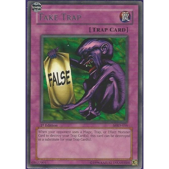 Image for Fake Trap (MRD-056) (MRD) - YuGiOh