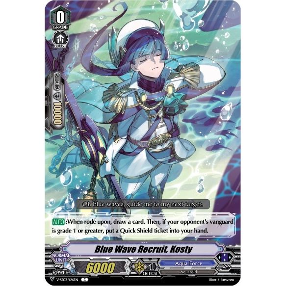 Image for Blue Wave Recruit, Kosty (V-SS03/126EN) (V-SS03) - Cardfight Vanguard