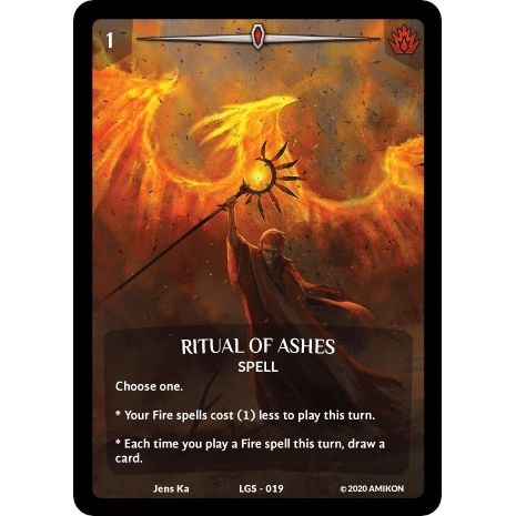 Image for Ritual of Ashes (Full Art) (LGS-019) (PR) - Argent Saga TCG