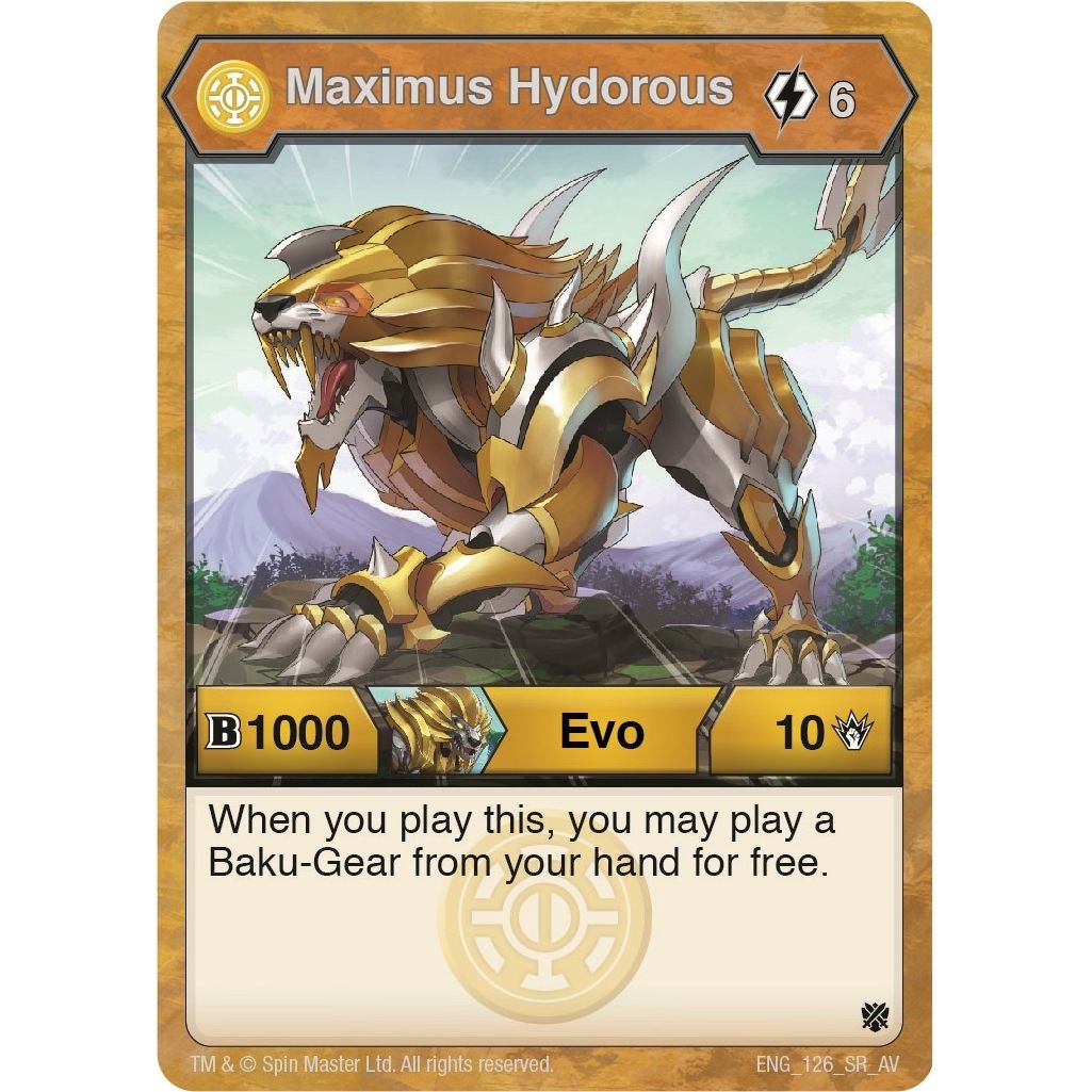 Image for Maximus Hydorous (126) (AV) - Bakugan TCG