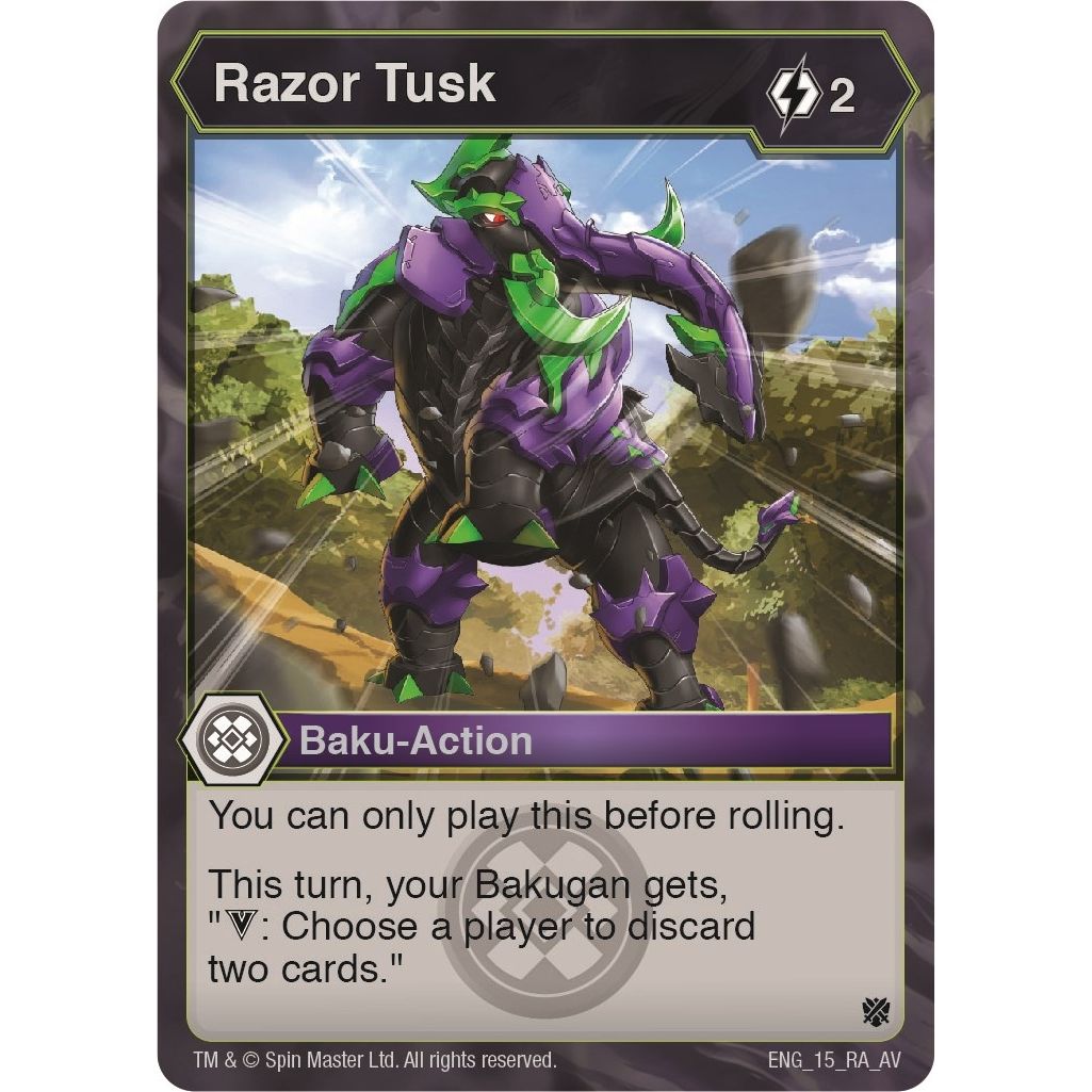 Image for Razor Tusk (15) (AV) - Bakugan TCG