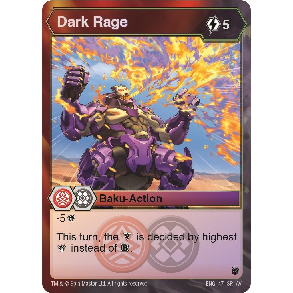 Image for Dark Rage (47) (AV) - Bakugan TCG