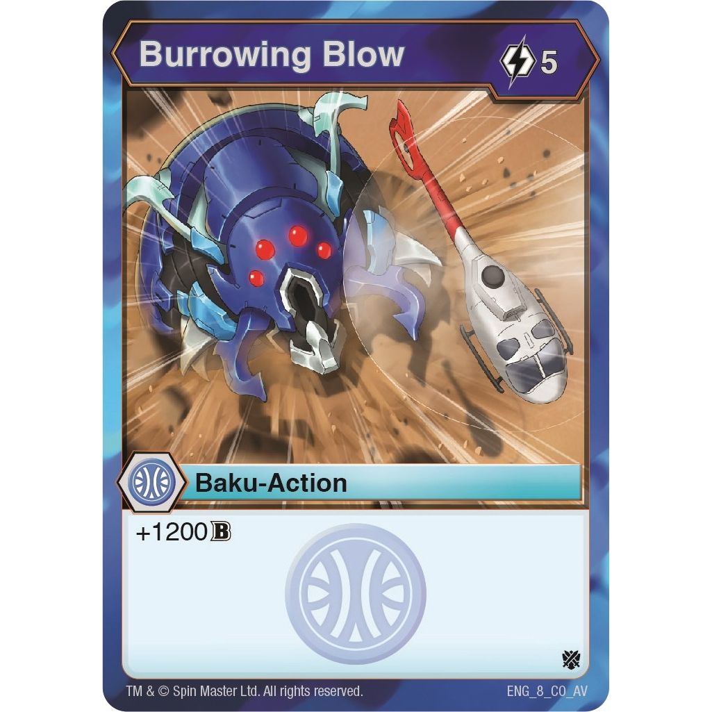 Image for Burrowing Blow (8) (AV) - Bakugan TCG