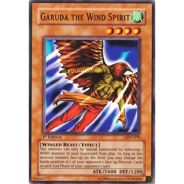 Image for Garuda the Wind Spirit (LON-070) (LON) - YuGiOh