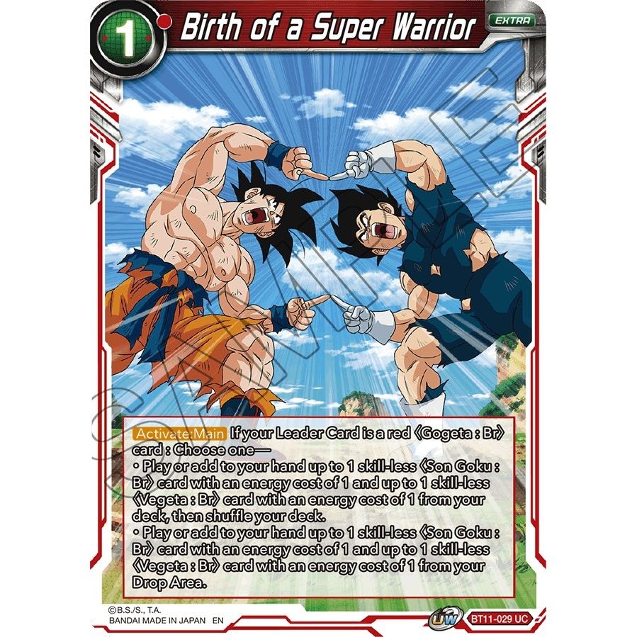 Image for Birth of a Super Warrior (BT11-029) (DBS-B11) - Dragon Ball Super: Masters