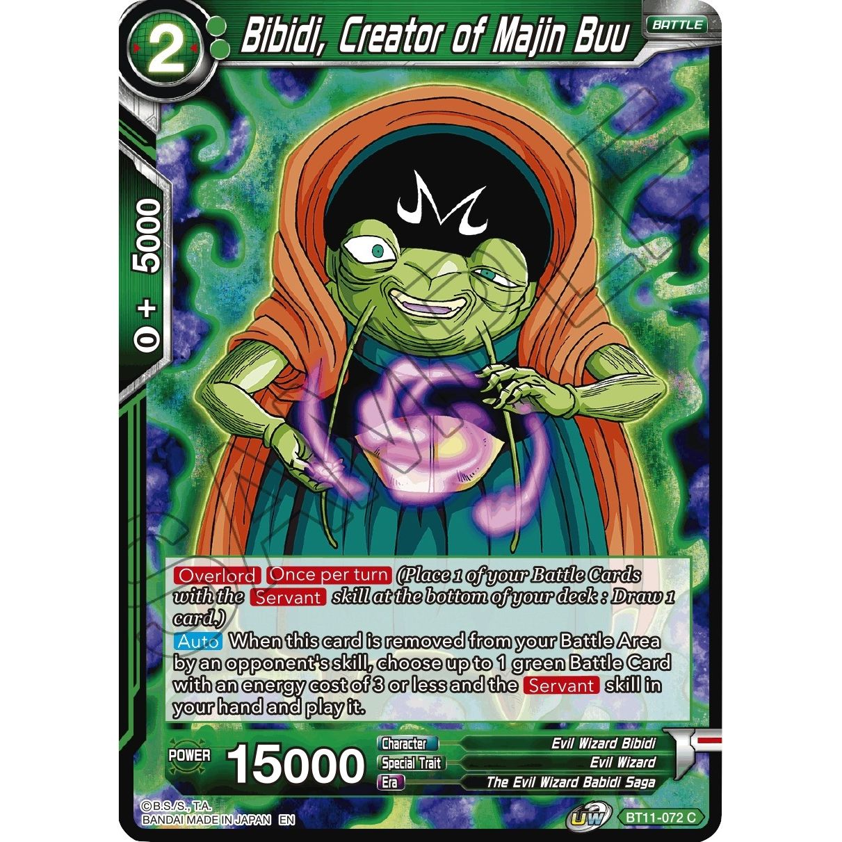Image for Bibidi, Creator of Majin Buu (BT11-072) (DBS-B11) - Dragon Ball Super: Masters