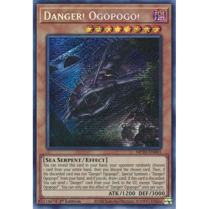 Image for Danger! Ogopogo! (MP20-EN001) (MP20) - YuGiOh