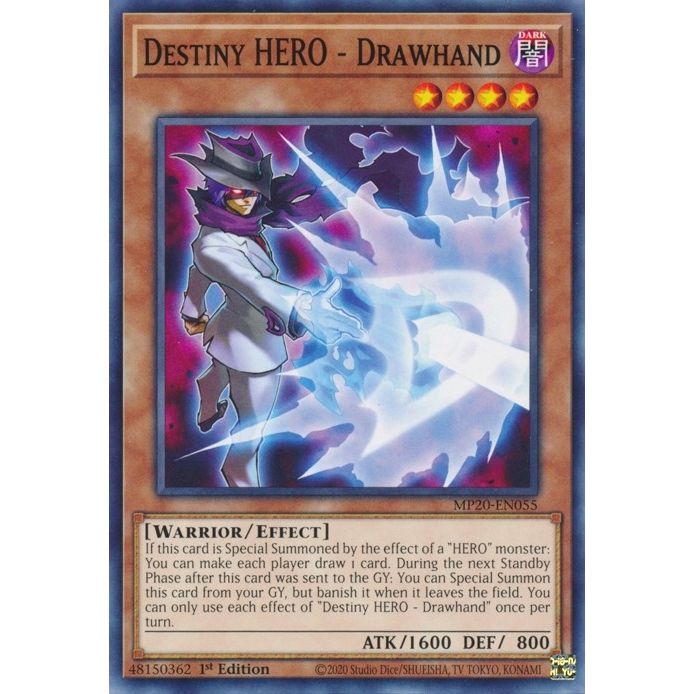 Image for Destiny HERO - Drawhand (MP20-EN055) (MP20) - YuGiOh