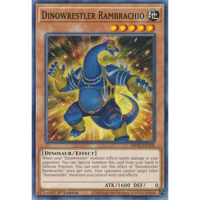 Image for Dinowrestler Rambrachio (MP20-EN105) (MP20) - YuGiOh