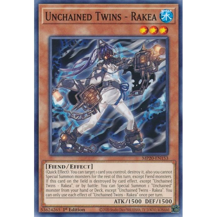 Image for Unchained Twins - Rakea (MP20-EN153) (MP20) - YuGiOh