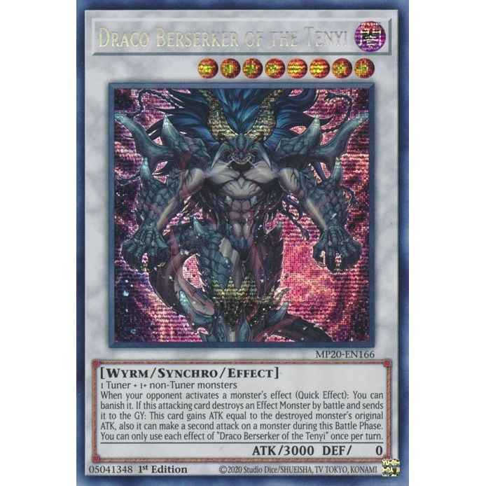 Image for Draco Berserker of the Tenyi (MP20-EN166) (MP20) - YuGiOh
