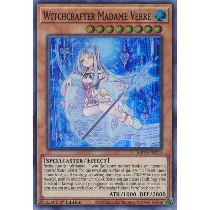 Image for Witchcrafter Madame Verre (MP20-EN224) (MP20) - YuGiOh