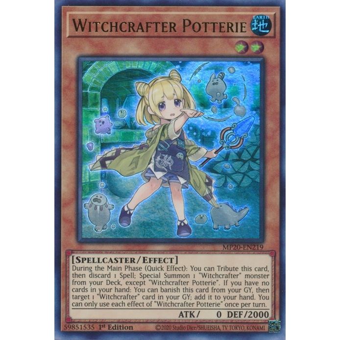 Image for Witchcrafter Potterie (MP20-EN219) (MP20) - YuGiOh