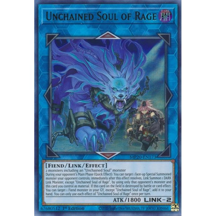 Image for Unchained Soul of Rage (MP20-EN173) (MP20) - YuGiOh