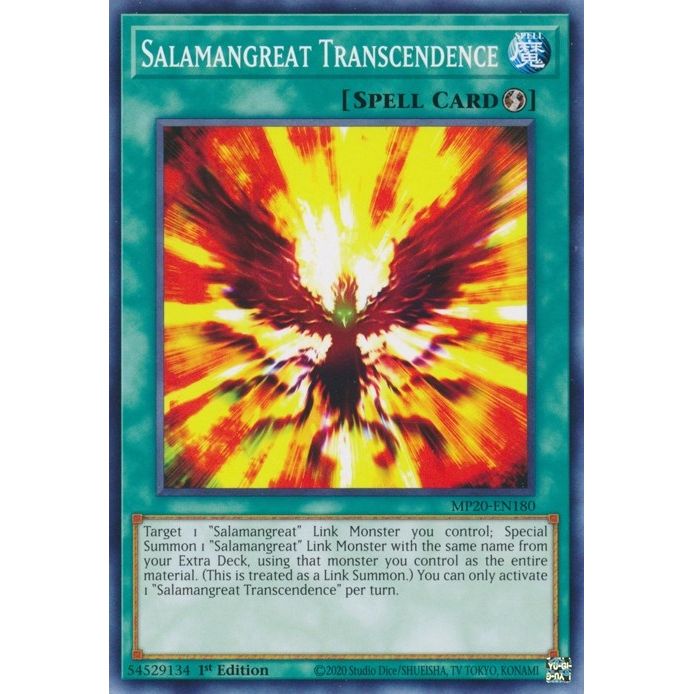 Image for Salamangreat Transcendence (MP20-EN180) (MP20) - YuGiOh