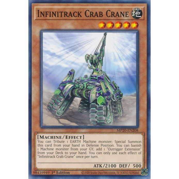 Image for Infinitrack Crab Crane (MP20-EN208) (MP20) - YuGiOh