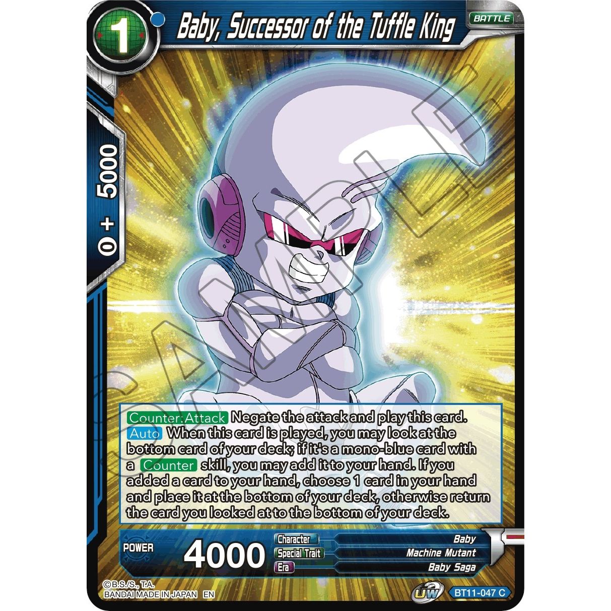 Image for Baby, Successor of the Tuffle King (BT11-047) (DBS-B11) - Dragon Ball Super: Masters