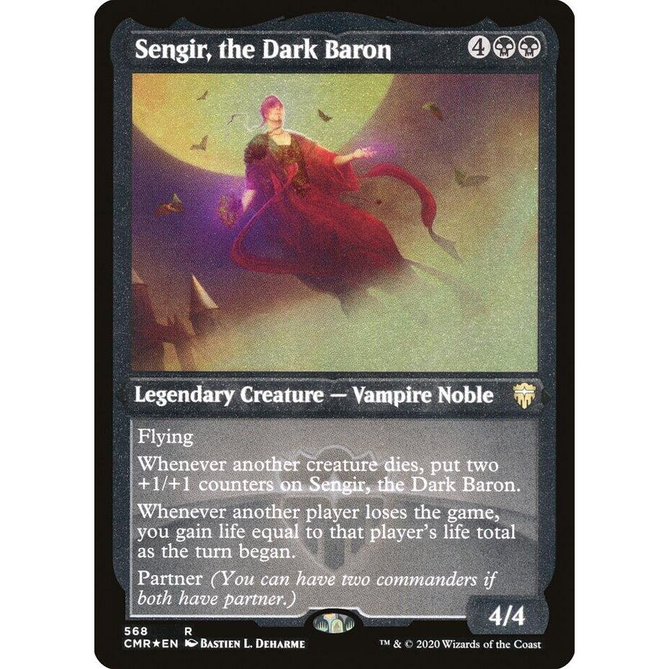 Image for Sengir, the Dark Baron (Foil Etched) (568) (CMR) - Magic: The Gathering