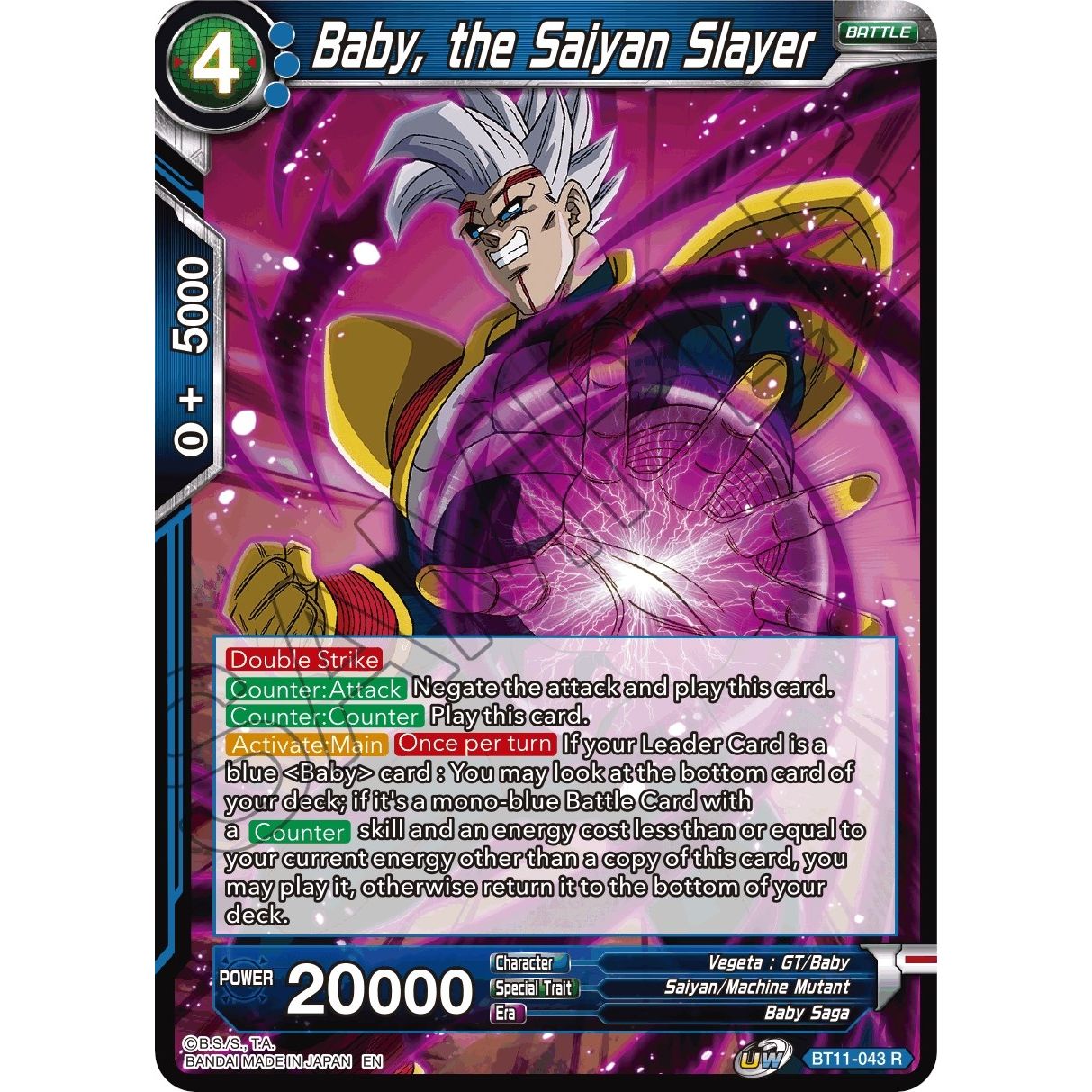 Image for Baby, the Saiyan Slayer (BT11-043) (DBS-B11) - Dragon Ball Super: Masters