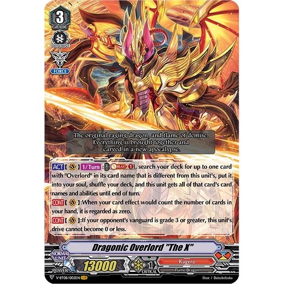 Image for Dragonic Overlord "The X" (V-BT08/002EN VR) (V-BT08) - Cardfight Vanguard