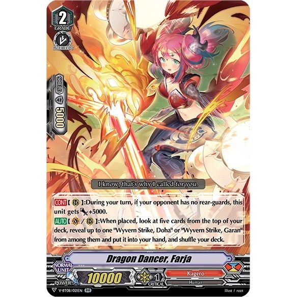 Image for Dragon Dancer, Farja (V-BT08/021EN RR) (V-BT08) - Cardfight Vanguard