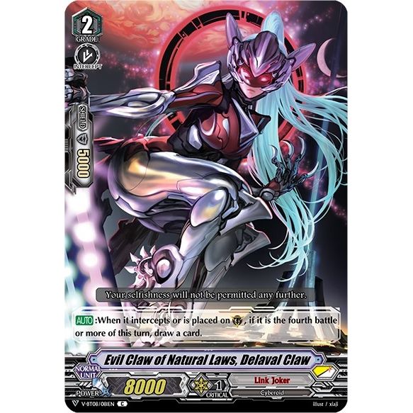 Image for Evil Claw of Natural Laws, Delaval Claw (V-BT08/081EN C) (V-BT08) - Cardfight Vanguard