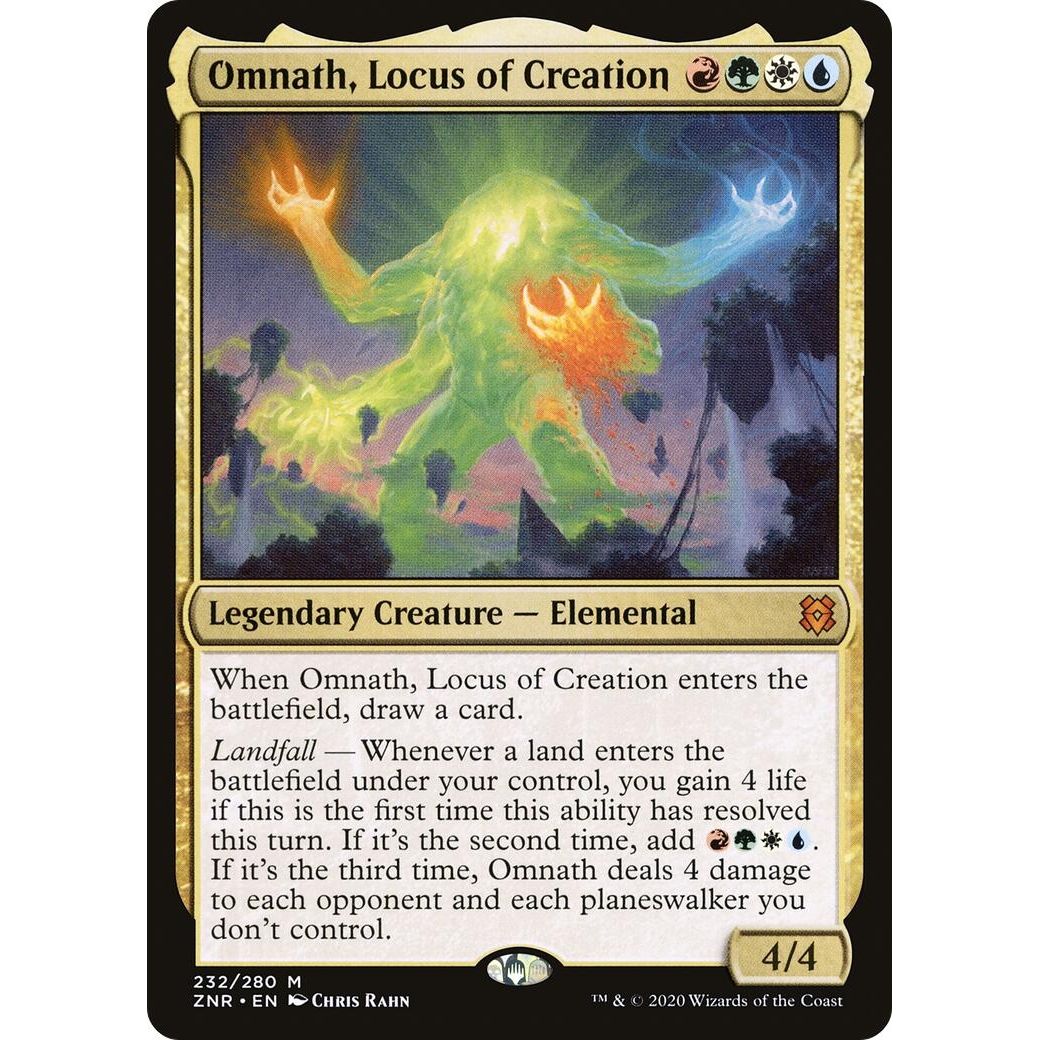 Image for Omnath, Locus of Creation (232) (ZNR) - Magic: The Gathering