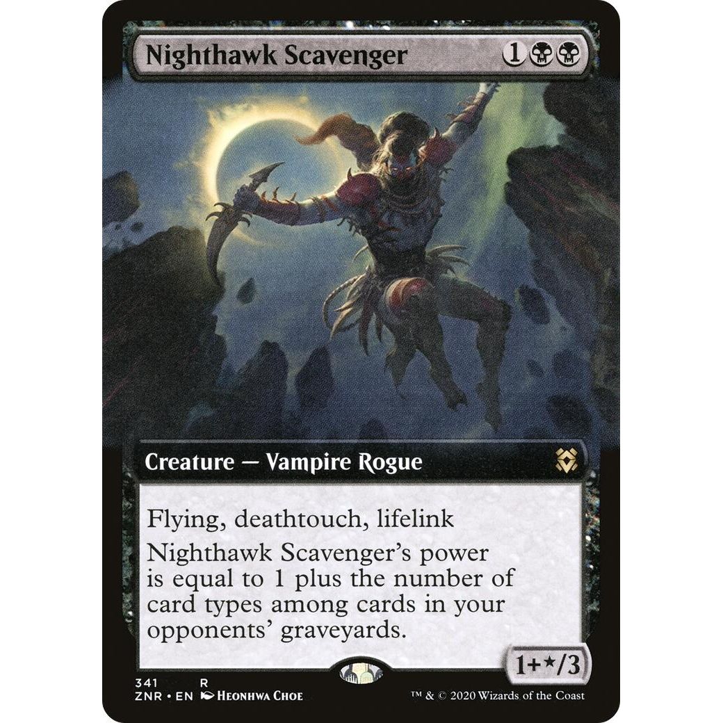 Image for Nighthawk Scavenger (Extended Art) (341) (ZNR) - Magic: The Gathering
