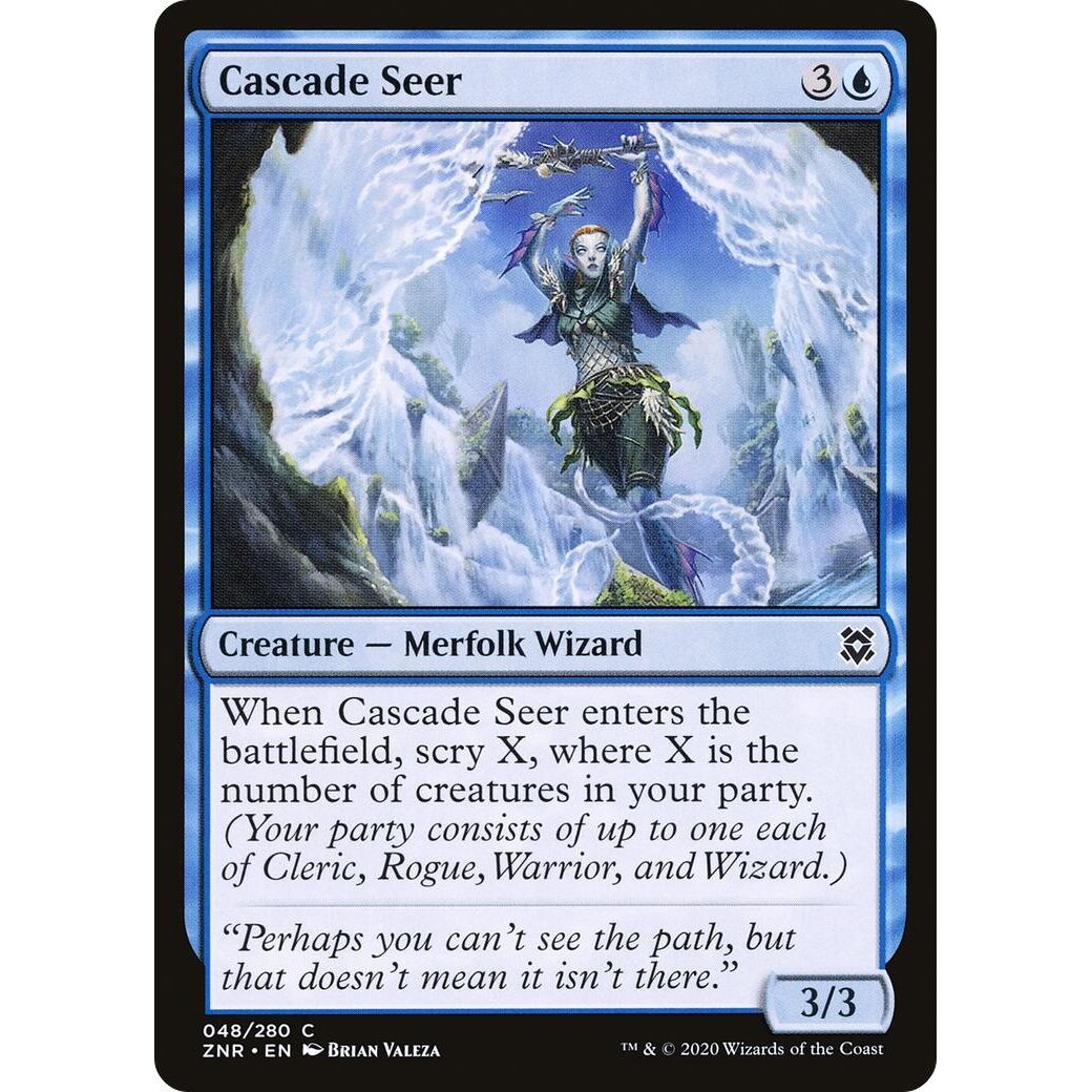 Image for Cascade Seer (48) (ZNR) - Magic: The Gathering