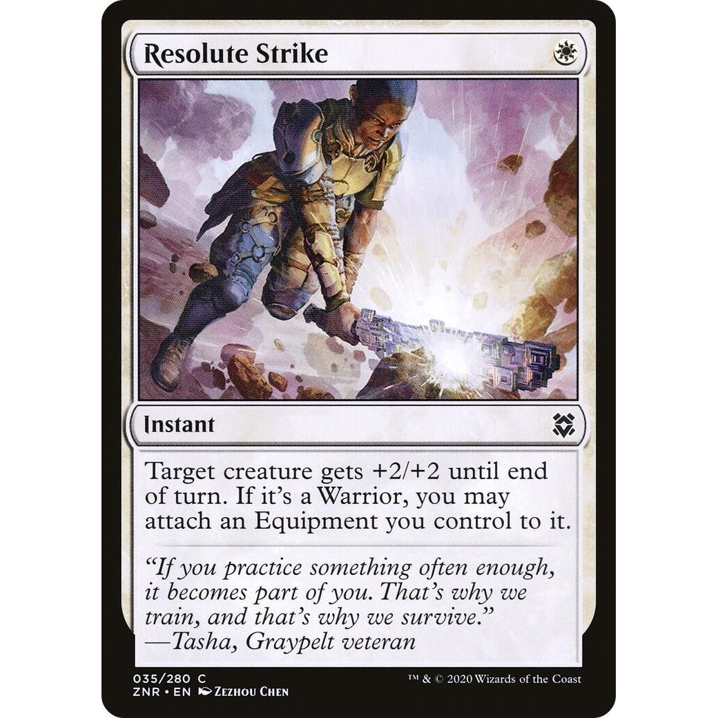 Image for Resolute Strike (35) (ZNR) - Magic: The Gathering